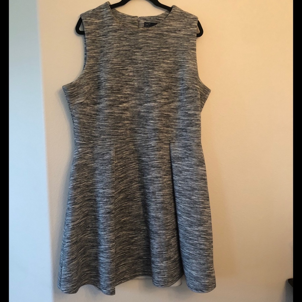 Gray Fit & Flare Dress